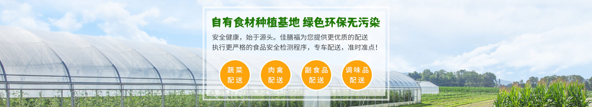某某蔬菜配送有限公司-服务范围banner